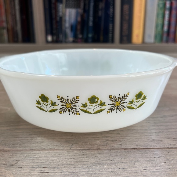 Vintage Anchor Hocking Meadow Green FireKing Dishes Set of 2 - Picture 4 of 15